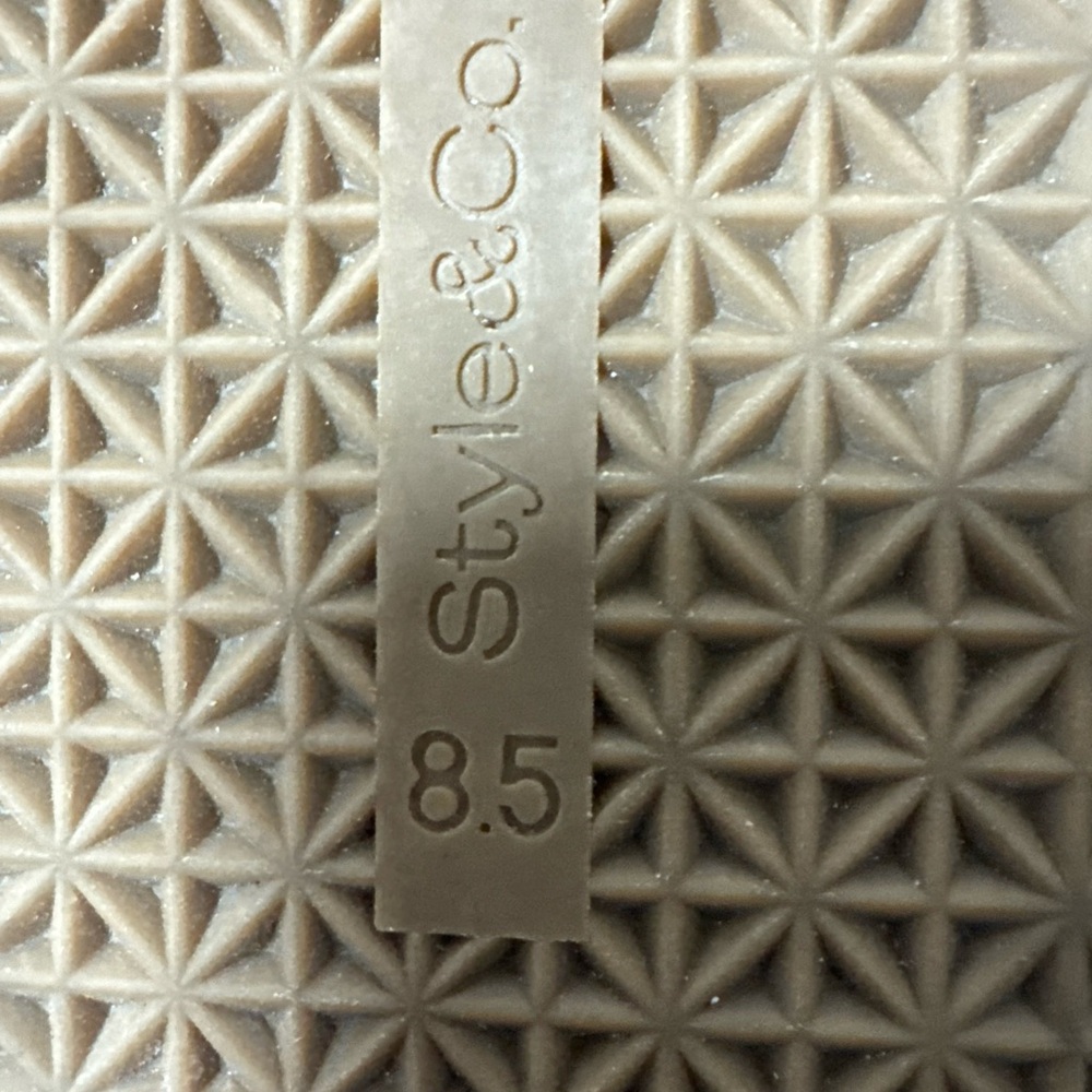 Style & Co. Cream Toe-Post Sandals with Gold Buckle - Picture 7 of 8